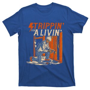 Trippin For A Livin Skeleton Electrician T-Shirt