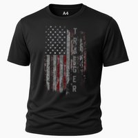 Traeger Family American Flag Cooling Performance Crew T-Shirt