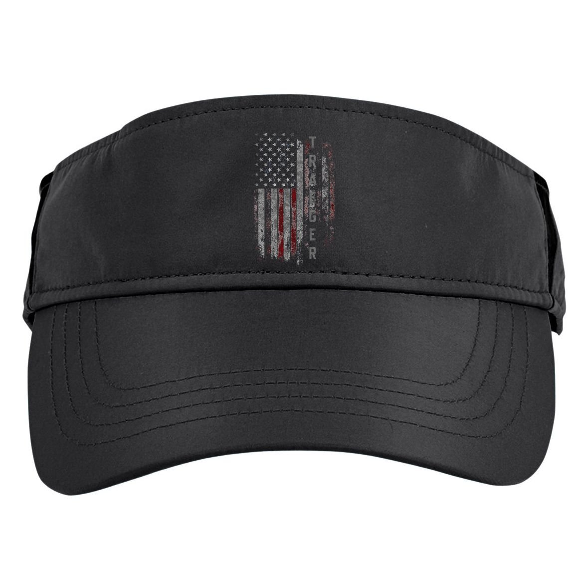 Traeger Family American Flag Adult Drive Performance Visor