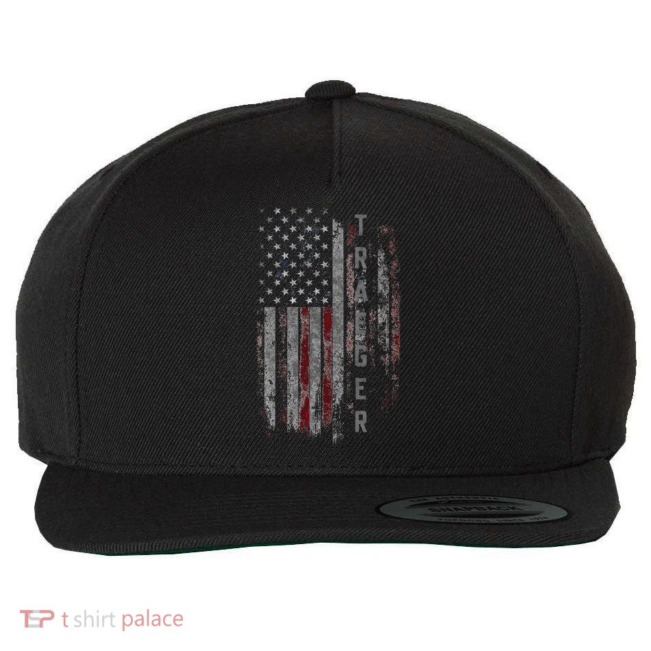 Traeger Family American Flag Wool Snapback Cap