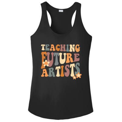 Teaching Future Artists Retro Teacher Students Women Ladies PosiCharge Competitor Racerback Tank