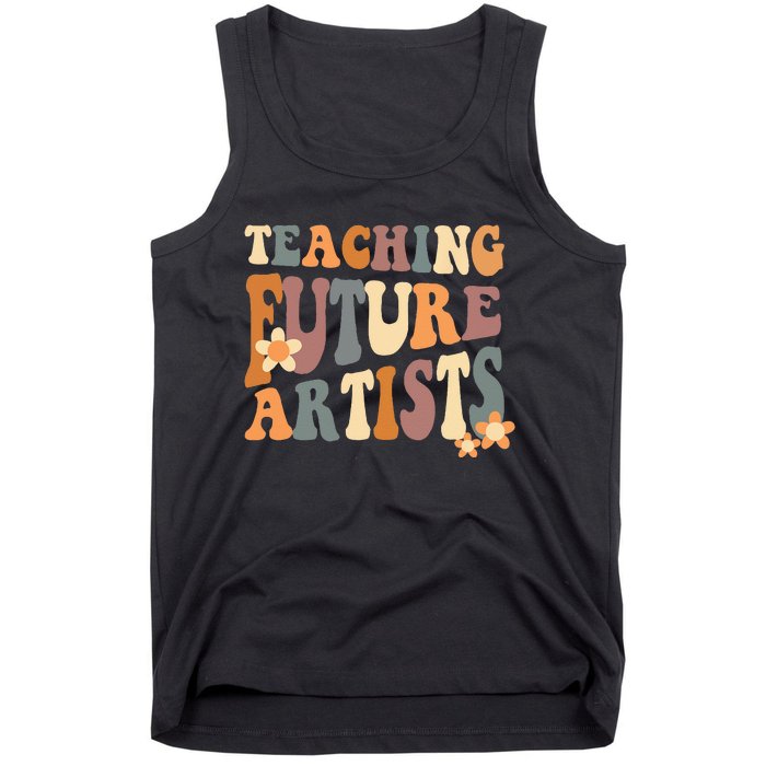 Teaching Future Artists Retro Teacher Students Women Tank Top