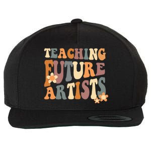 Teaching Future Artists Retro Teacher Students Women Wool Snapback Cap