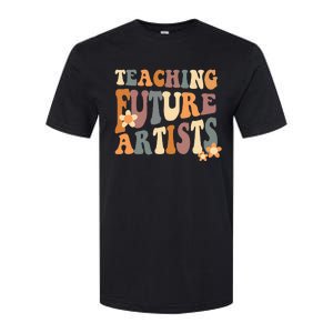 Teaching Future Artists Retro Teacher Students Women Softstyle CVC T-Shirt