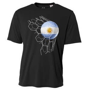 Team Fan Argentine Flag Patriotic Argentina Soccer Cooling Performance Crew T-Shirt