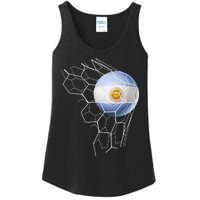 Team Fan Argentine Flag Patriotic Argentina Soccer Ladies Essential Tank