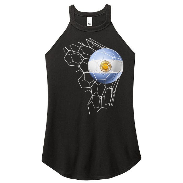 Team Fan Argentine Flag Patriotic Argentina Soccer Women's Perfect Tri Rocker Tank