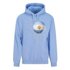 Team Fan Argentine Flag Patriotic Argentina Soccer Unisex Surf Hoodie