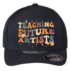 Teaching Future Artists Retro Teacher Students Flexfit Unipanel Trucker Cap