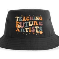 Teaching Future Artists Retro Teacher Students Sustainable Bucket Hat