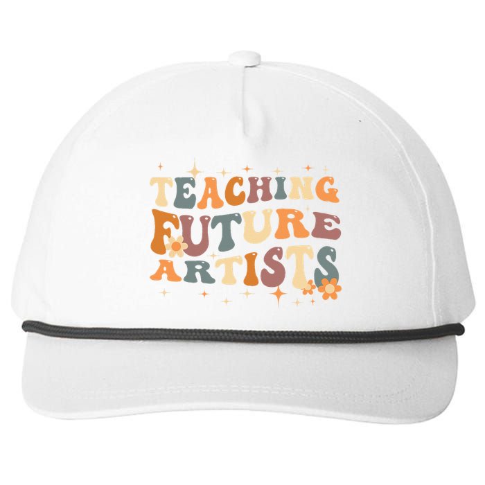 Teaching Future Artists Retro Teacher Students Snapback Five-Panel Rope Hat