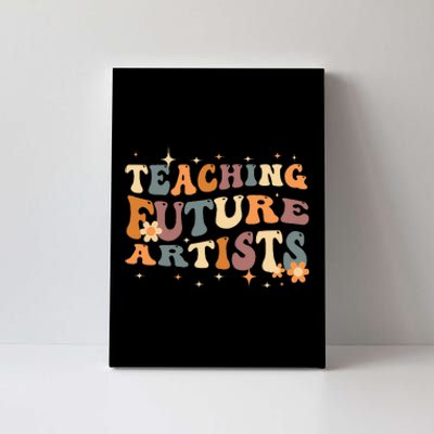 Teaching Future Artists Retro Teacher Students Canvas