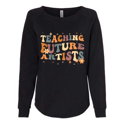 Teaching Future Artists Retro Teacher Students Womens California Wash Sweatshirt