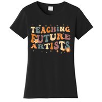 Teaching Future Artists Retro Teacher Students Women's T-Shirt