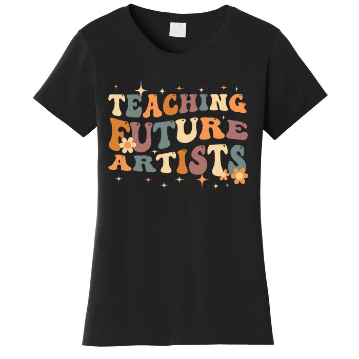 Teaching Future Artists Retro Teacher Students Women's T-Shirt