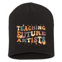 Teaching Future Artists Retro Teacher Students Short Acrylic Beanie