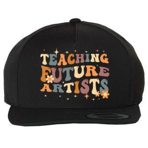 Teaching Future Artists Retro Teacher Students Wool Snapback Cap