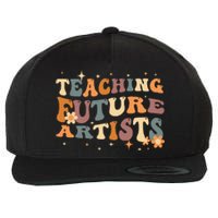 Teaching Future Artists Retro Teacher Students Wool Snapback Cap