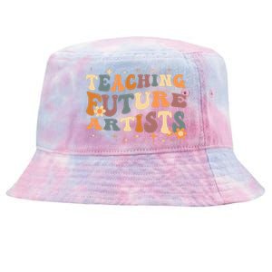 Teaching Future Artists Retro Teacher Students Tie-Dyed Bucket Hat