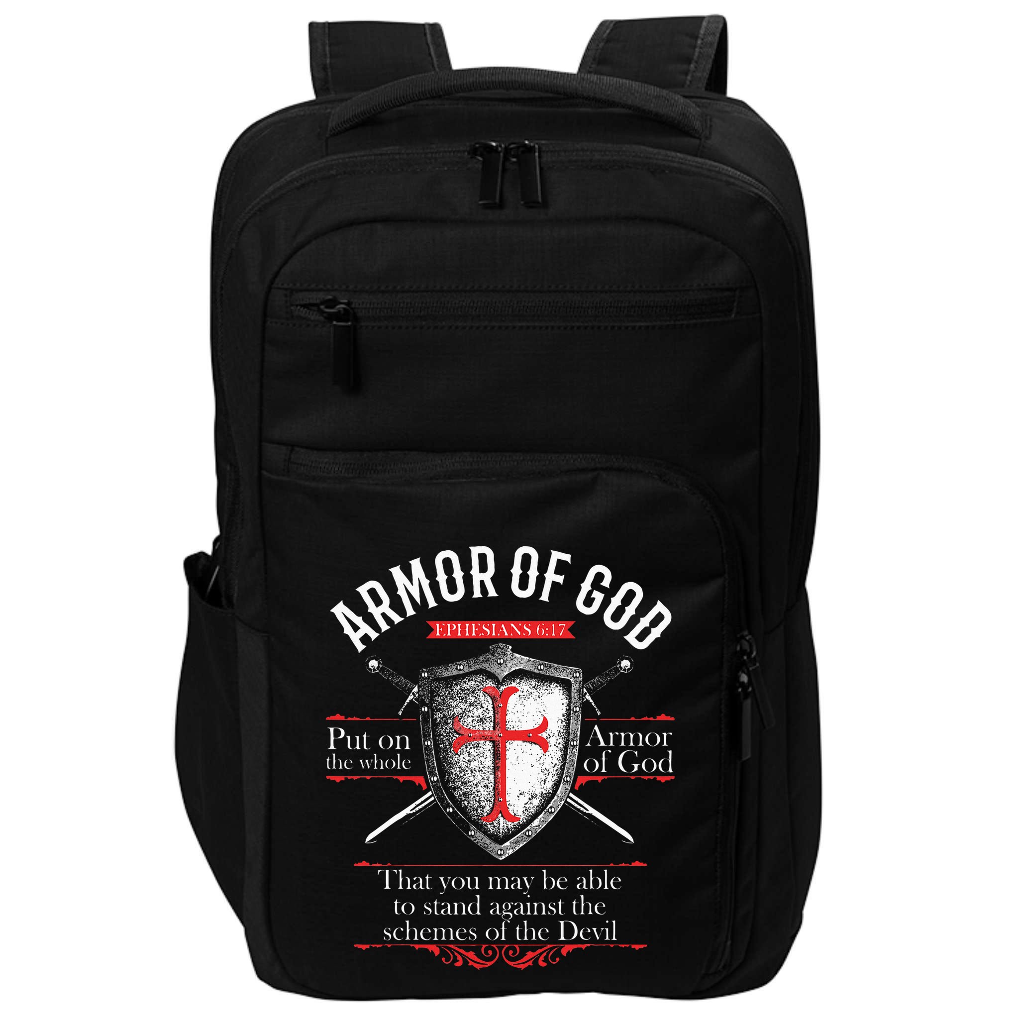 The Full Armor Of God Ephesians 617 Impact Tech Backpack