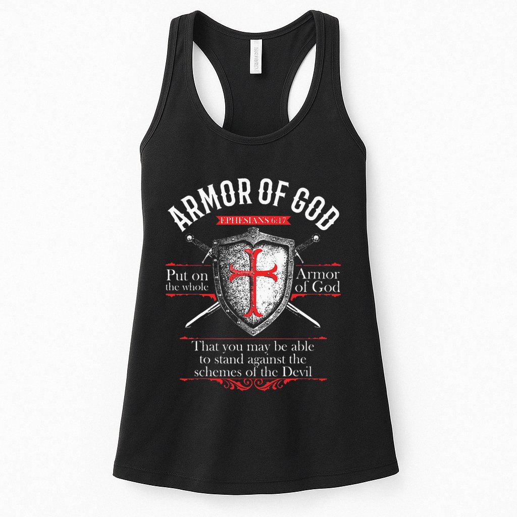 The Full Armor Of God Ephesians 617 Womens Tank Top