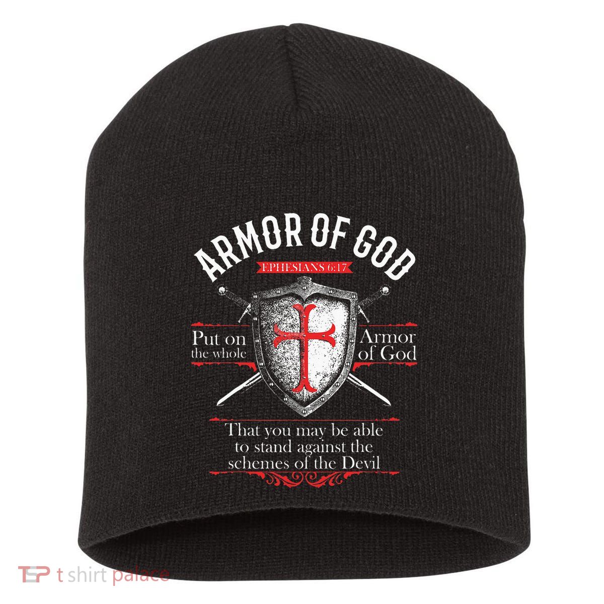 The Full Armor Of God Ephesians 617 Short Acrylic Beanie