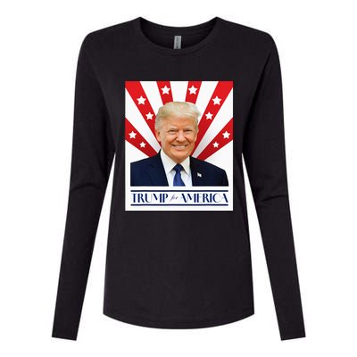 Trump For America 2024 Presidential Election Womens Cotton Relaxed Long Sleeve T-Shirt