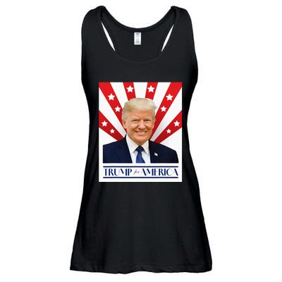 Trump For America 2024 Presidential Election Ladies Essential Flowy Tank