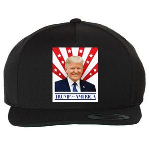 Trump For America 2024 Presidential Election Wool Snapback Cap