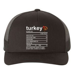 Thanksgiving Food Apparel Turkey Nutrition Fact Yupoong Adult 5-Panel Trucker Hat