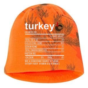 Thanksgiving Food Apparel Turkey Nutrition Fact Kati - Camo Knit Beanie