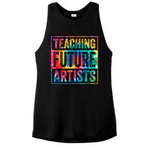 Teaching Future Artists Retro Teacher Ladies PosiCharge Tri-Blend Wicking Tank