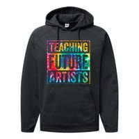 Teaching Future Artists Retro Teacher Performance Fleece Hoodie