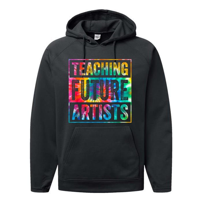 Teaching Future Artists Retro Teacher Performance Fleece Hoodie