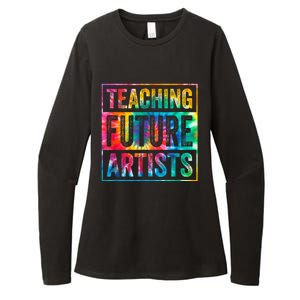 Teaching Future Artists Retro Teacher Womens CVC Long Sleeve Shirt