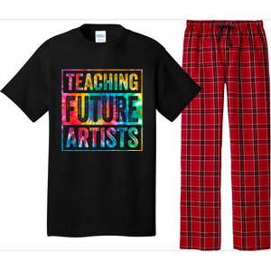 Teaching Future Artists Retro Teacher Pajama Set