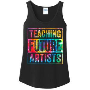 Teaching Future Artists Retro Teacher Ladies Essential Tank