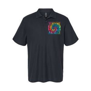 Teaching Future Artists Retro Teacher Softstyle Adult Sport Polo