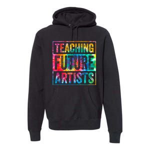 Teaching Future Artists Retro Teacher Premium Hoodie