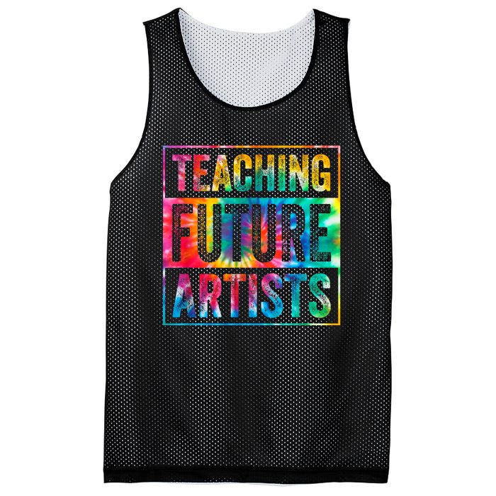 Teaching Future Artists Retro Teacher Mesh Reversible Basketball Jersey Tank