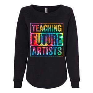 Teaching Future Artists Retro Teacher Womens California Wash Sweatshirt