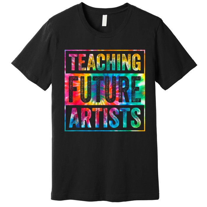 Teaching Future Artists Retro Teacher Premium T-Shirt