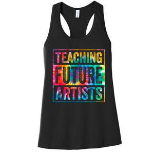 Teaching Future Artists Retro Teacher Women's Racerback Tank