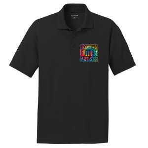 Teaching Future Artists Retro Teacher PosiCharge RacerMesh Polo