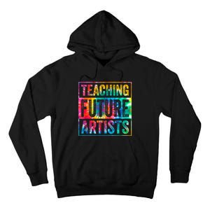 Teaching Future Artists Retro Teacher Tall Hoodie