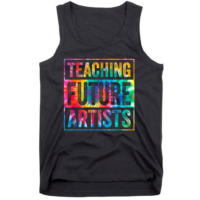 Teaching Future Artists Retro Teacher Tank Top