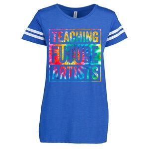 Teaching Future Artists Retro Teacher Enza Ladies Jersey Football T-Shirt