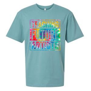 Teaching Future Artists Retro Teacher Sueded Cloud Jersey T-Shirt