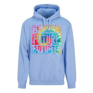 Teaching Future Artists Retro Teacher Unisex Surf Hoodie