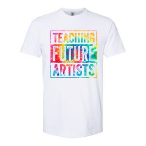 Teaching Future Artists Retro Teacher Softstyle CVC T-Shirt